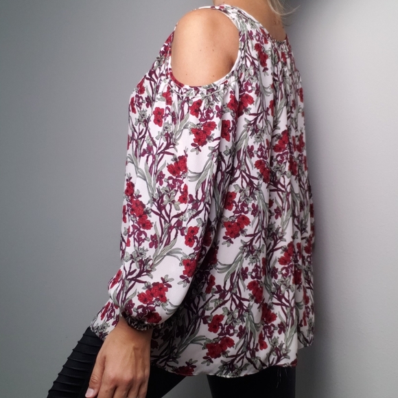3 for 30$🔥Max Edition Floral Cold Shoulder tunic - Picture 5 of 15